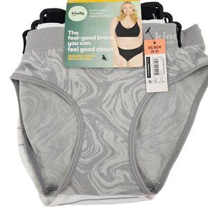 Kindly Yours Women’s 3 Pack Multi-Color Seamless Hipster Panties – Size XS